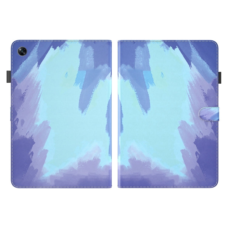 For OPPO Pad Air Watercolor Pattern Flip Leather Tablet Case