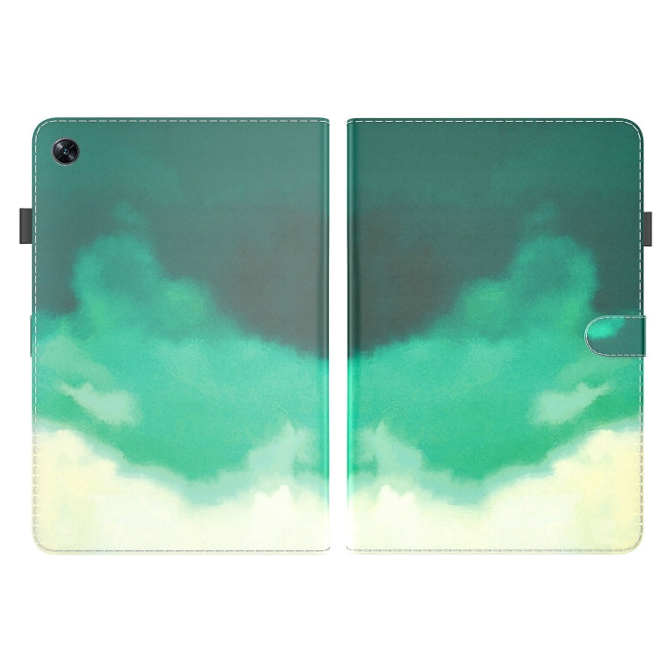 For OPPO Pad Air Watercolor Pattern Flip Leather Tablet Case