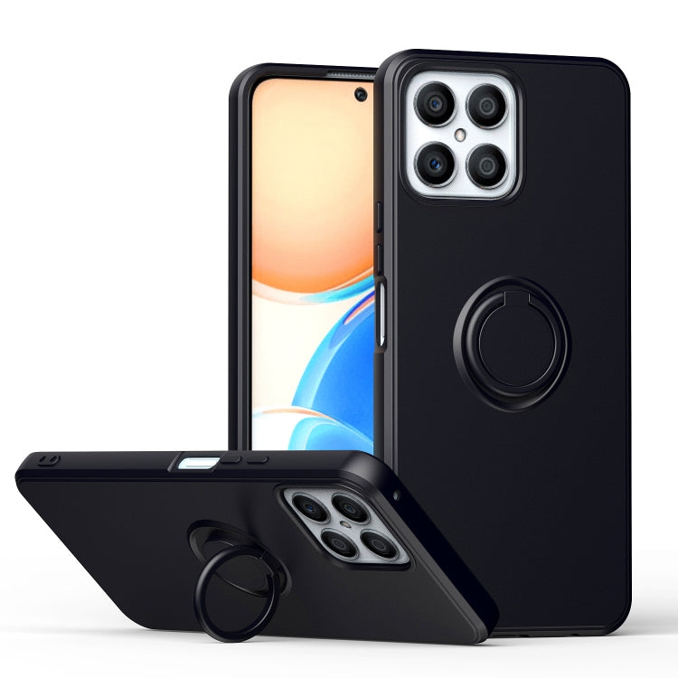 For Honor X8 Ring Kickstand Silicone Phone Case