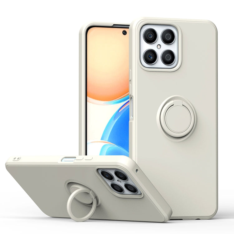 For Honor X8 Ring Kickstand Silicone Phone Case