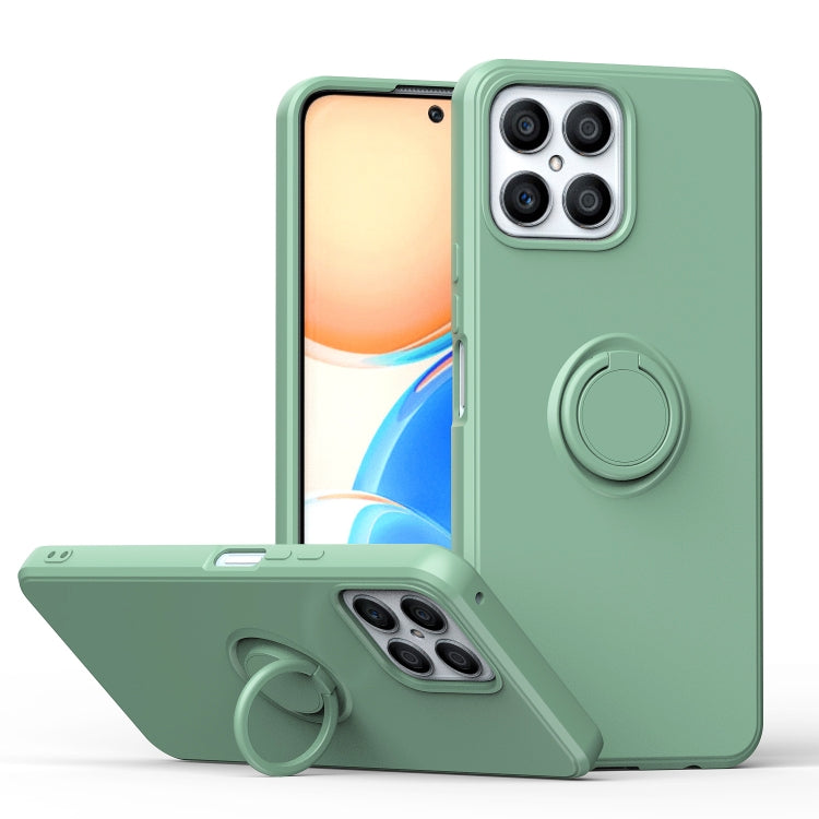 For Honor X8 Ring Kickstand Silicone Phone Case