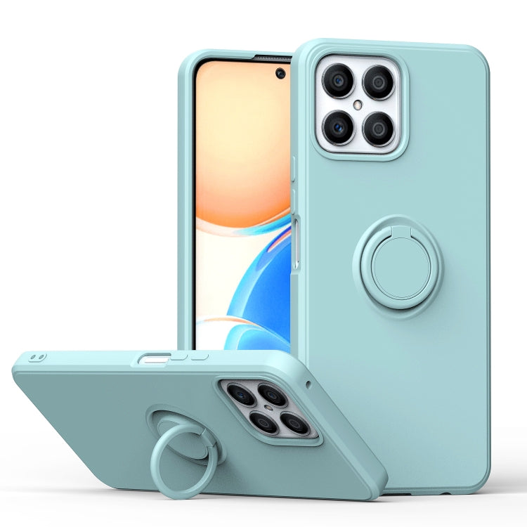 For Honor X8 Ring Kickstand Silicone Phone Case
