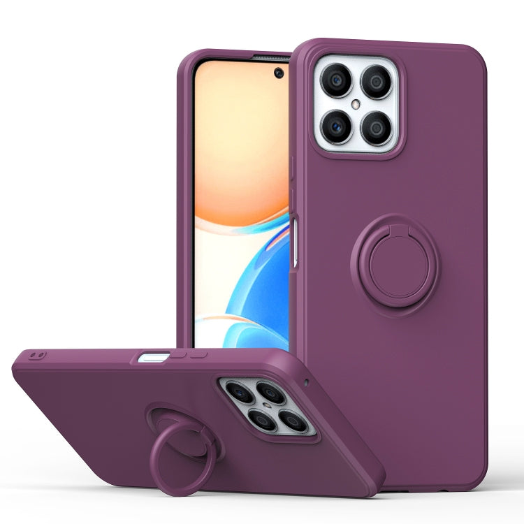 For Honor X8 Ring Kickstand Silicone Phone Case
