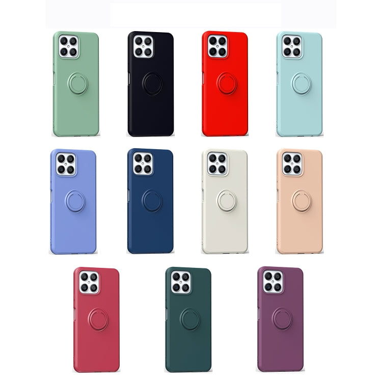 For Honor X8 Ring Kickstand Silicone Phone Case