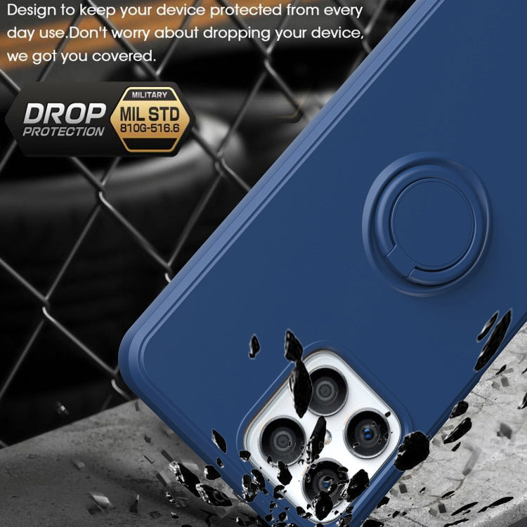 For Honor X8 Ring Kickstand Silicone Phone Case