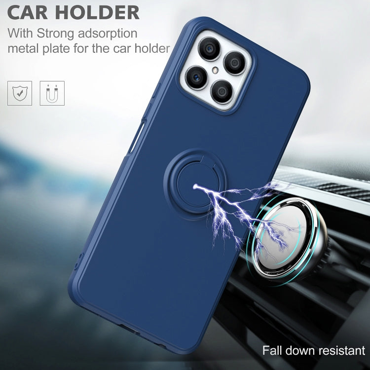 For Honor X8 Ring Kickstand Silicone Phone Case