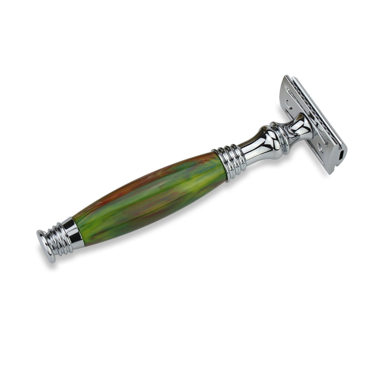 AS-2 Men Double Edge Safety Razor Blades Set(Yellow Green)