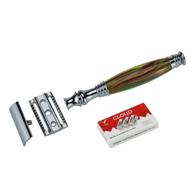 AS-2 Men Double Edge Safety Razor Blades Set(Yellow Green)