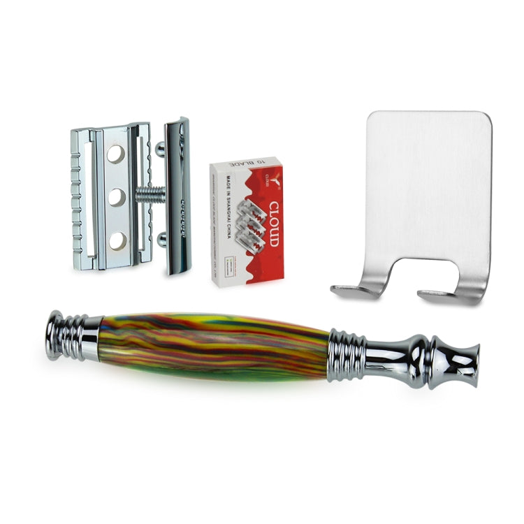 AS-2 Men Double Edge Safety Razor Blades Set(Yellow Green)