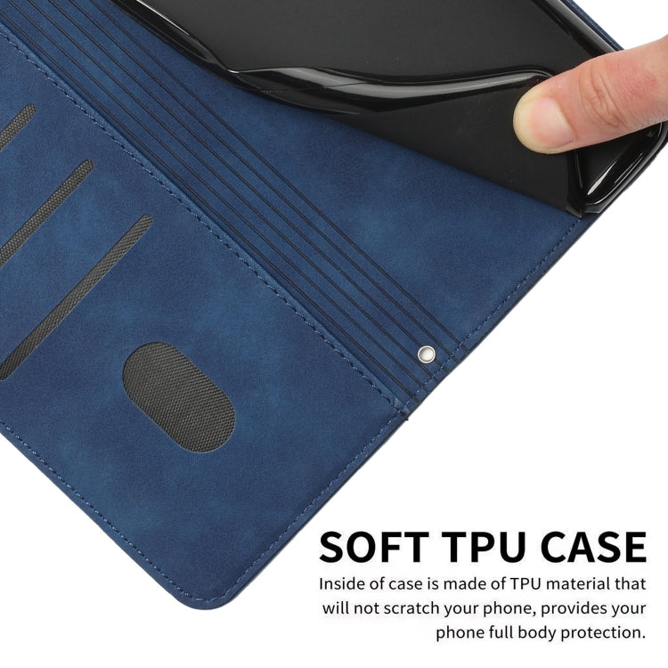 For Infinix Smart 6 Skin Feel Heart Pattern Leather Phone Case With Lanyard