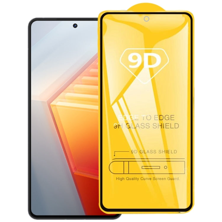 9D Full Glue Full Screen Tempered Glass Film For vivo iQOO 10