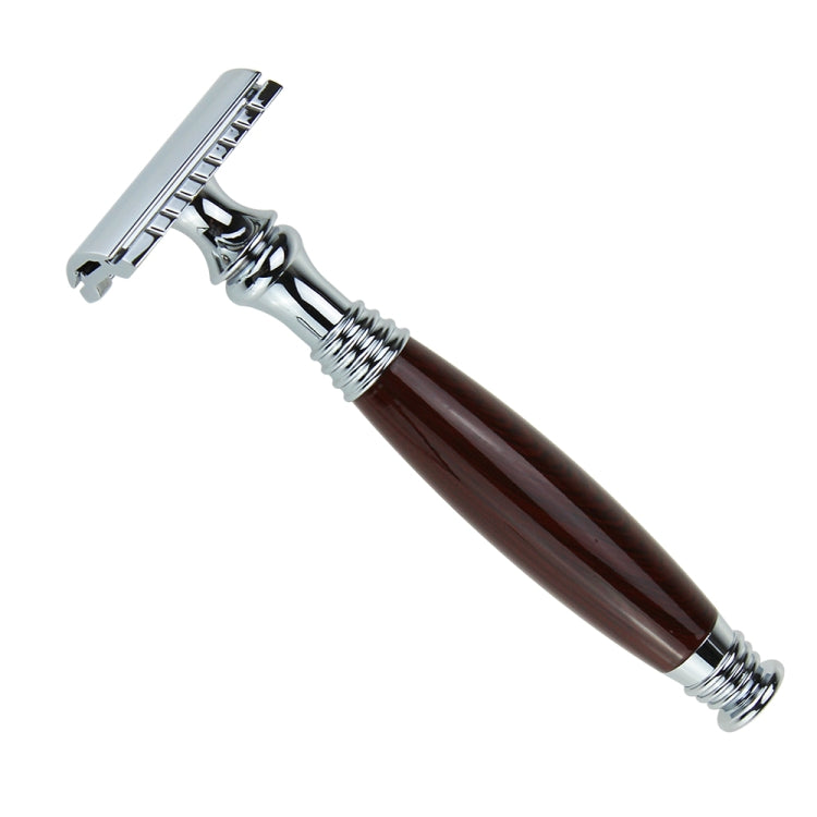 AS-3 Men Double Edge Safety Razor Handle Set(Imitation Wood Grain)