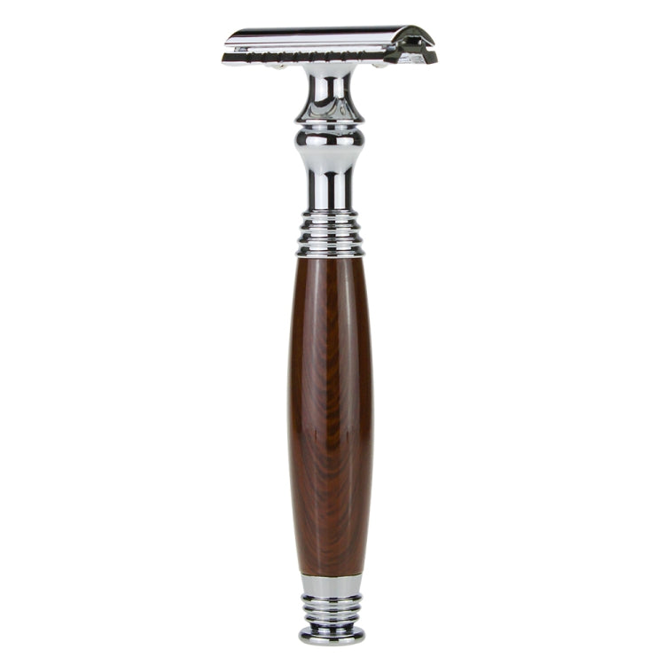 AS-3 Men Double Edge Safety Razor Handle Set(Imitation Wood Grain)