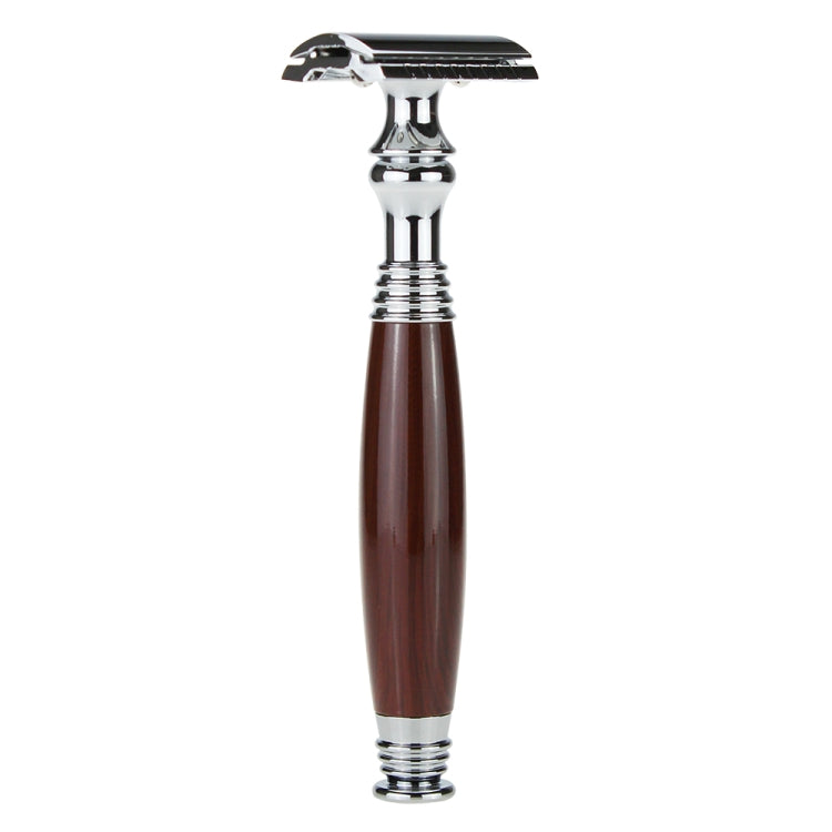 AS-3 Men Double Edge Safety Razor Handle Set(Imitation Wood Grain)