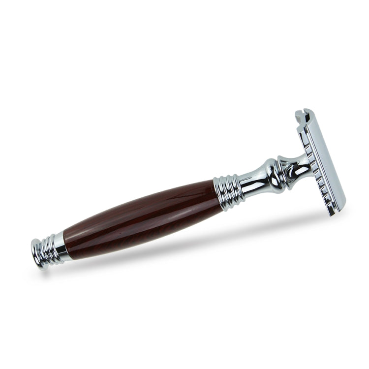 AS-3 Men Double Edge Safety Razor Handle Set(Imitation Wood Grain)