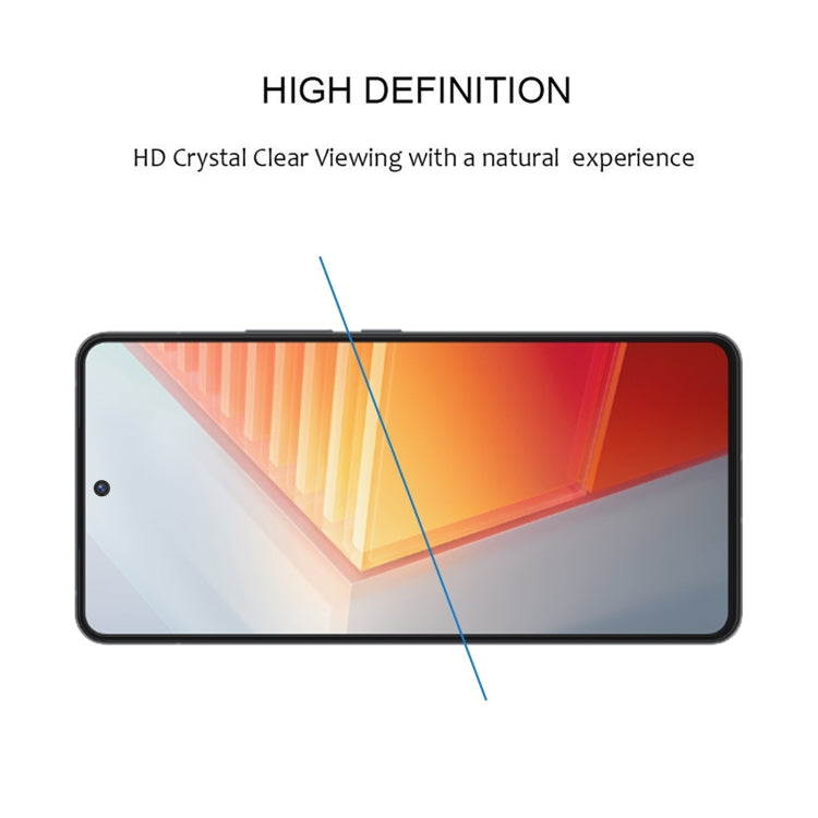 25 PCS Full Glue Full Screen Tempered Glass Film For vivo iQOO 10