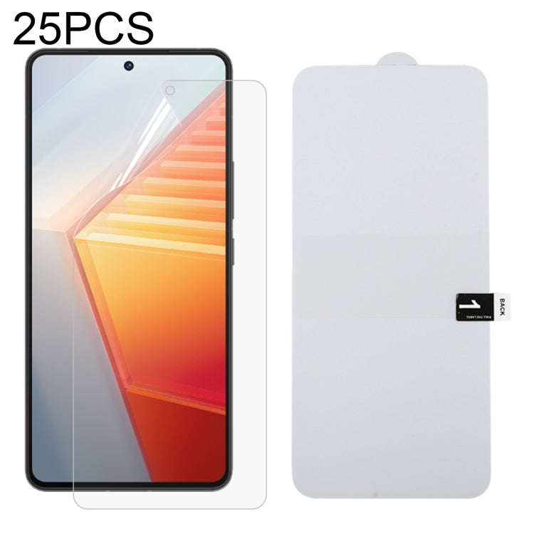 25 PCS Full Screen Protector Explosion-proof Hydrogel Film For vivo iQOO 10