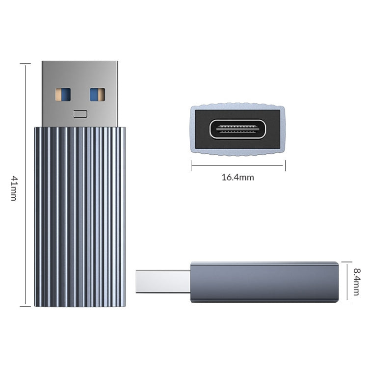 ORICO AH-AC10 10Gbps USB 3.1 to USB-C / Type-C Adapter(Grey)