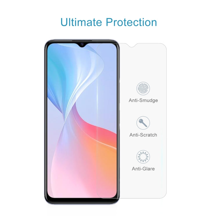 10 PCS 0.26mm 9H 2.5D Tempered Glass Film For vivo T1x 5G / 4G / T1x Indian