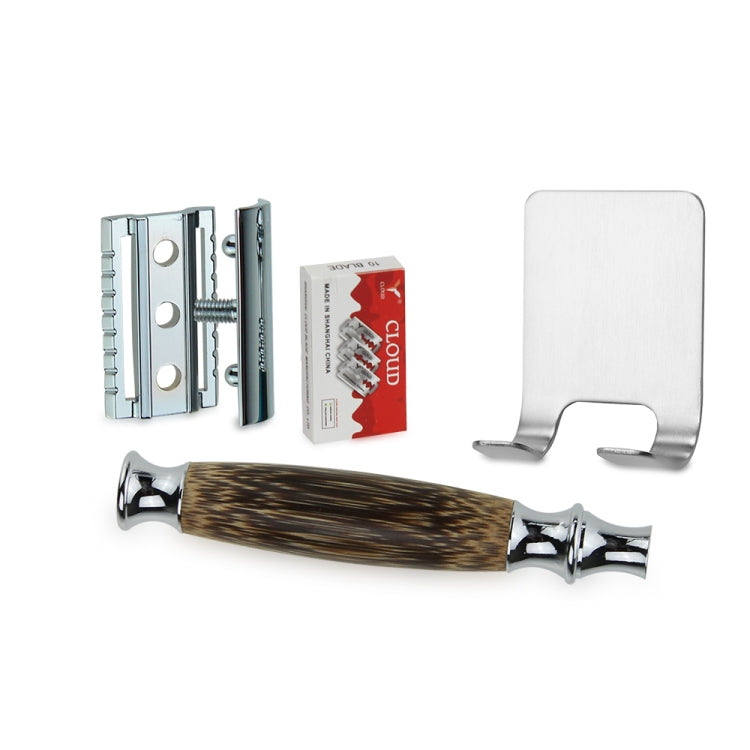 AS-4 Men Shaving Kit Double Edge Safety Razor Set(Bamboo Texture)