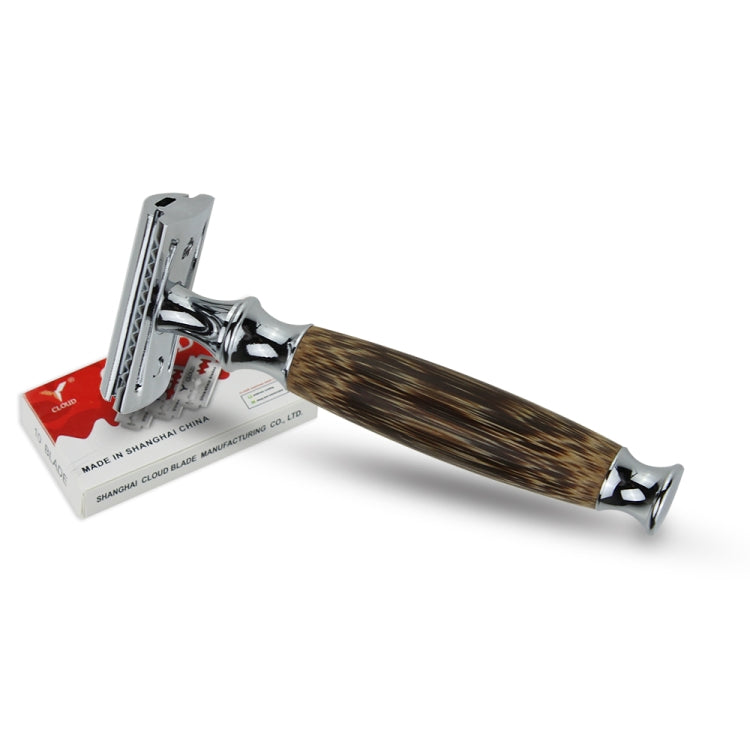 AS-4 Men Shaving Kit Double Edge Safety Razor Set(Bamboo Texture)
