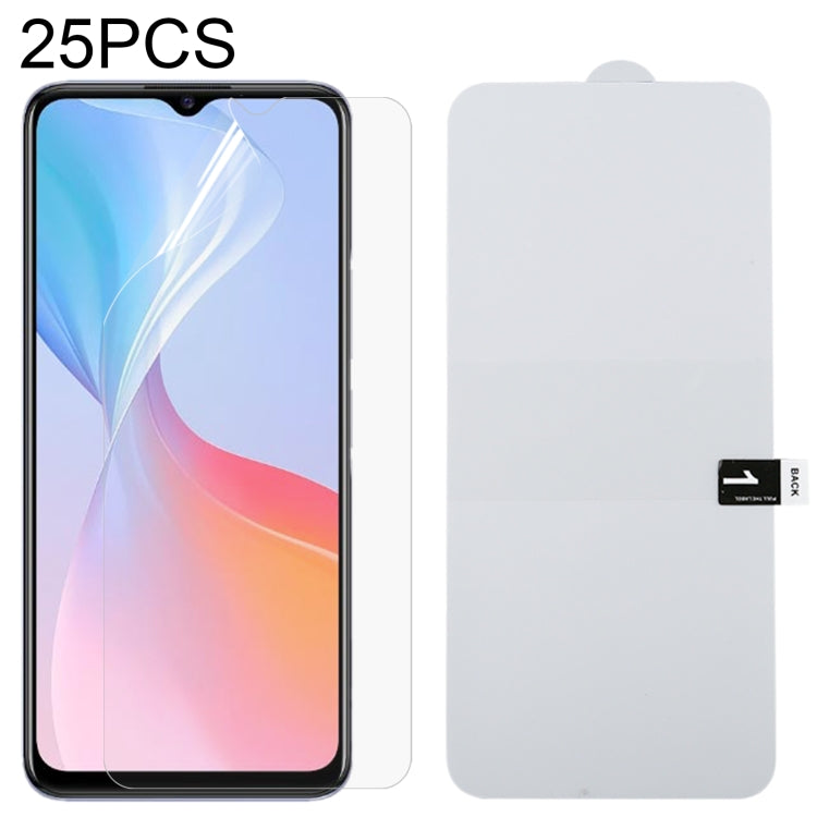 25 PCS Full Screen Protector Explosion-proof Hydrogel Film For vivo T1x 5G / 4G / T1x Indian
