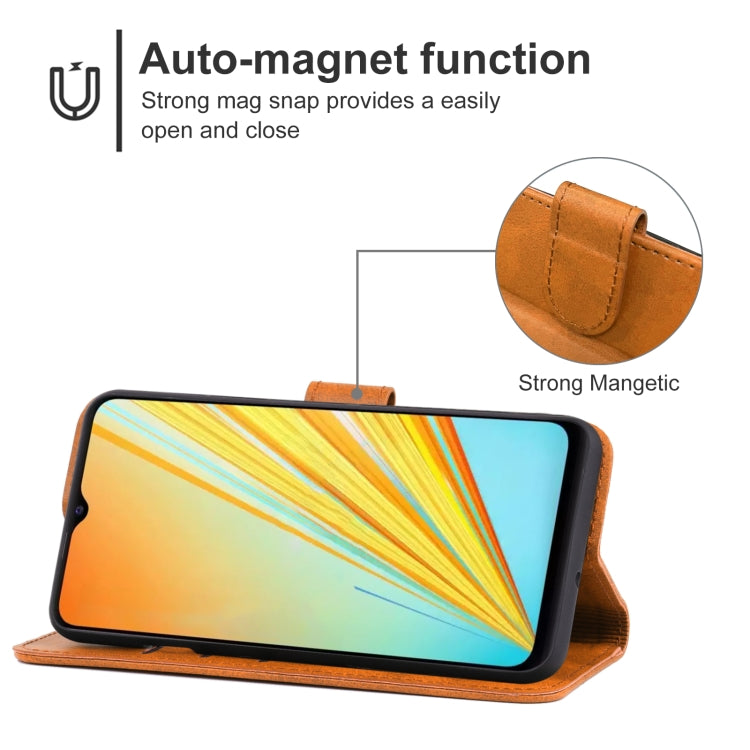 For vivo T1x India Leather Phone Case