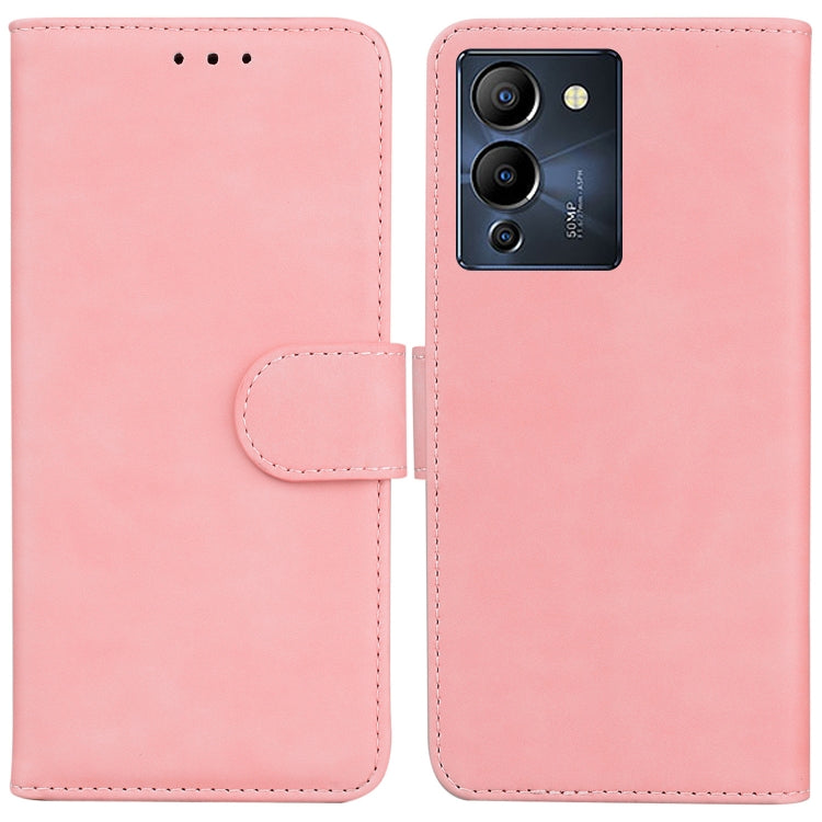 For Infinix Note 12 G96/X670 Skin Feel Pure Color Flip Leather Phone Case