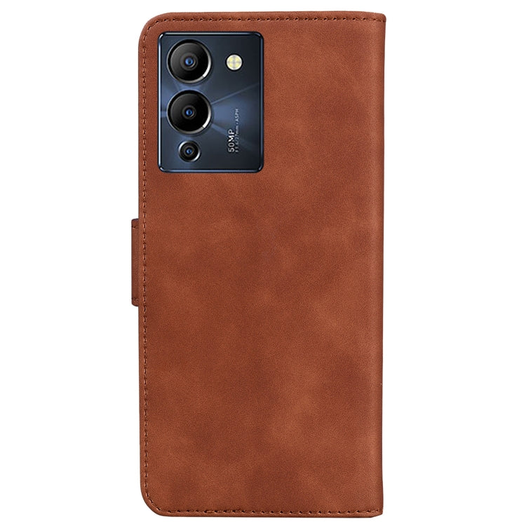 For Infinix Note 12 G96/X670 Skin Feel Pure Color Flip Leather Phone Case