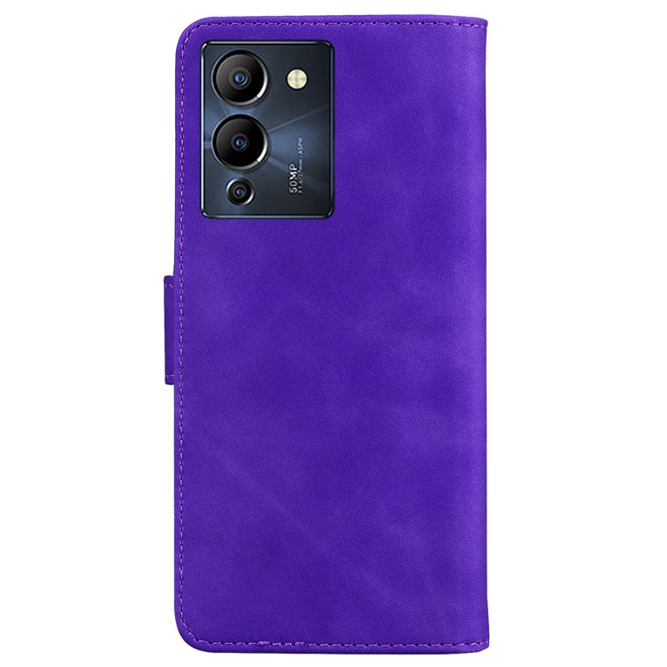 For Infinix Note 12 G96/X670 Skin Feel Pure Color Flip Leather Phone Case
