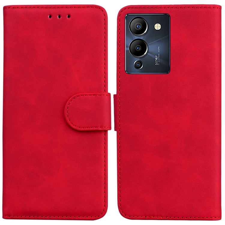 For Infinix Note 12 G96/X670 Skin Feel Pure Color Flip Leather Phone Case