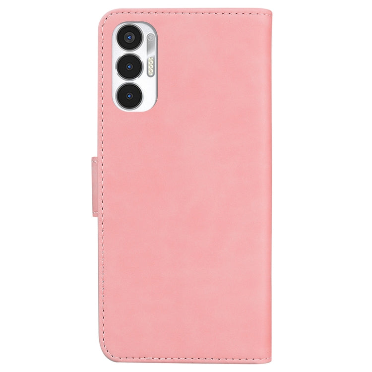 For Tecno Pova 3 LE7 Skin Feel Pure Color Flip Leather Phone Case
