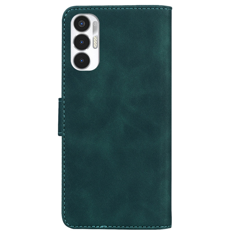 For Tecno Pova 3 LE7 Skin Feel Pure Color Flip Leather Phone Case