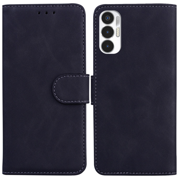 For Tecno Pova 3 LE7 Skin Feel Pure Color Flip Leather Phone Case