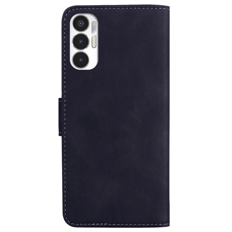 For Tecno Pova 3 LE7 Skin Feel Pure Color Flip Leather Phone Case