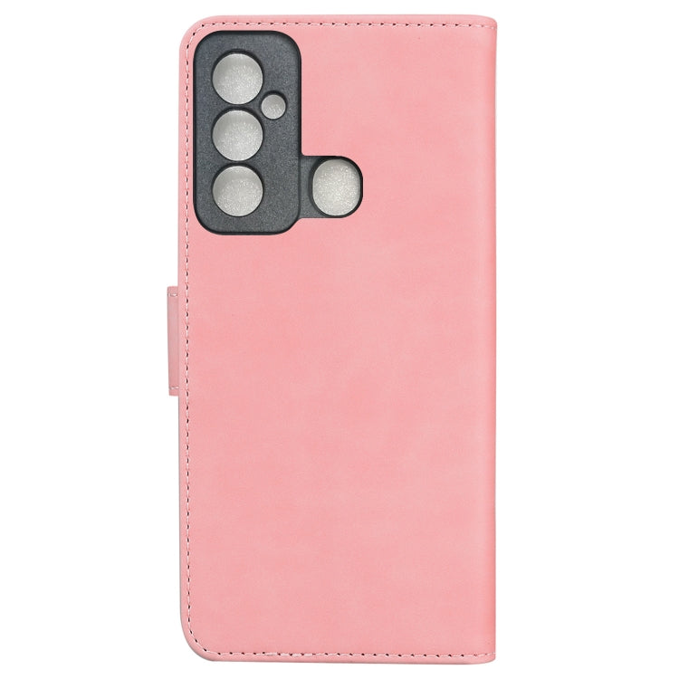 For Tecno Spark 6 GO Skin Feel Pure Color Flip Leather Phone Case