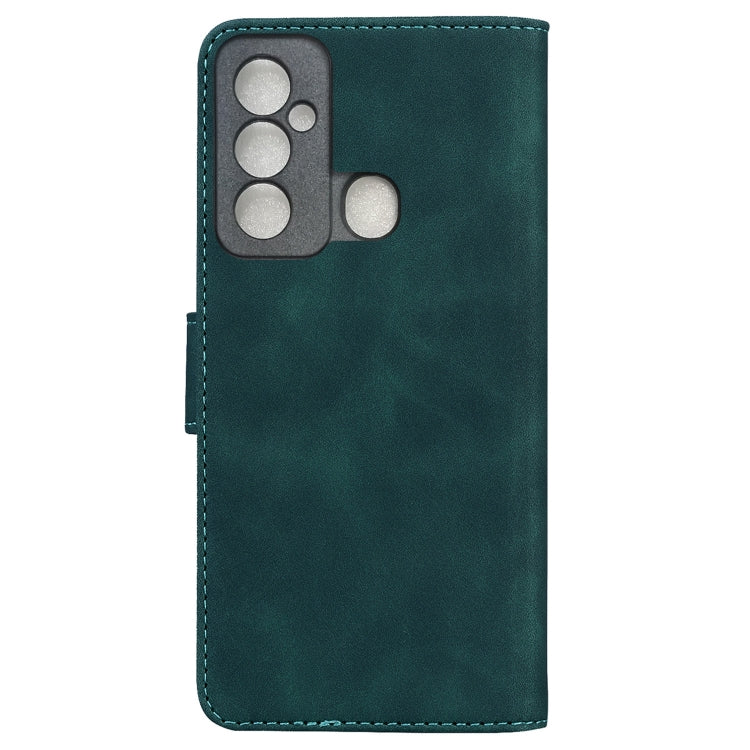 For Tecno Spark 6 GO Skin Feel Pure Color Flip Leather Phone Case