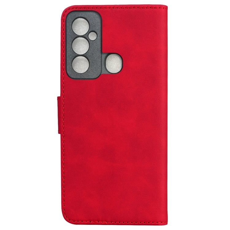 For Tecno Spark 6 GO Skin Feel Pure Color Flip Leather Phone Case