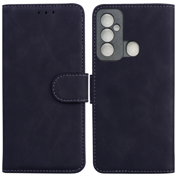 For Tecno Spark 6 GO Skin Feel Pure Color Flip Leather Phone Case