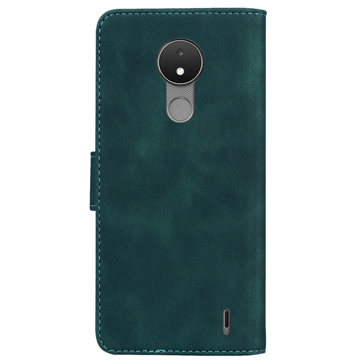 For Nokia C21 Skin Feel Pure Color Flip Leather Phone Case