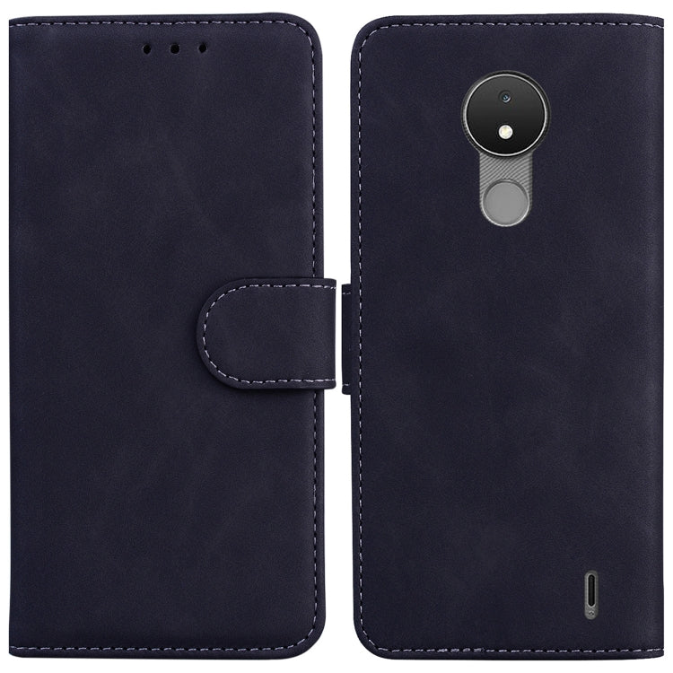 For Nokia C21 Skin Feel Pure Color Flip Leather Phone Case
