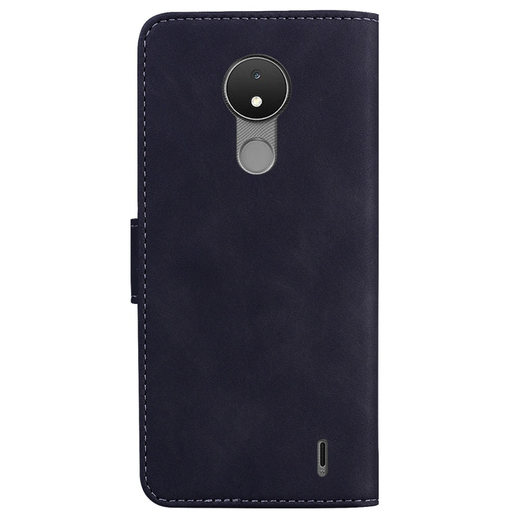 For Nokia C21 Skin Feel Pure Color Flip Leather Phone Case