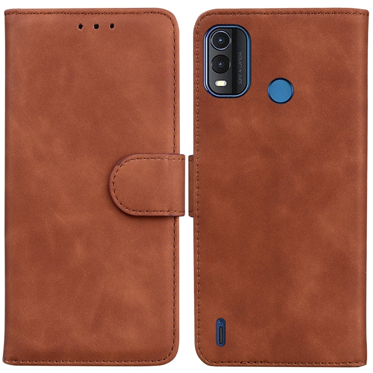 For Nokia G11 Plus Skin Feel Pure Color Flip Leather Phone Case