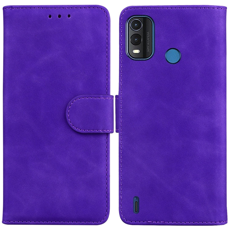 For Nokia G11 Plus Skin Feel Pure Color Flip Leather Phone Case