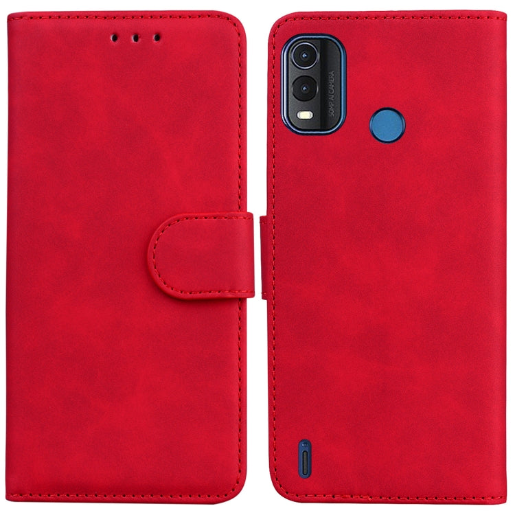 For Nokia G11 Plus Skin Feel Pure Color Flip Leather Phone Case