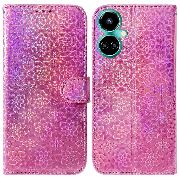 For Tecno Camon 19 Colorful Magnetic Buckle Leather Phone Case