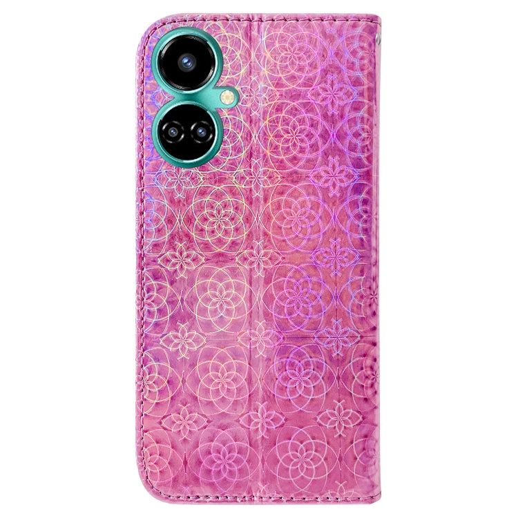 For Tecno Camon 19 Colorful Magnetic Buckle Leather Phone Case