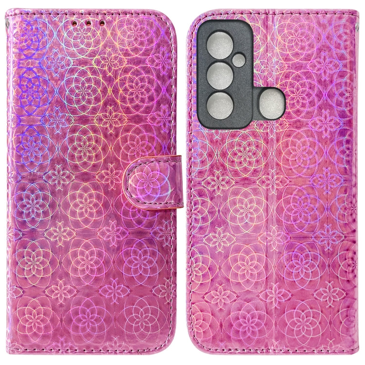 For Tecno Spark 6 GO Colorful Magnetic Buckle Leather Phone Case