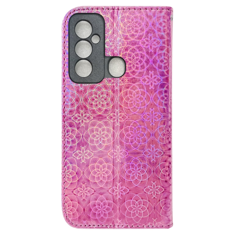 For Tecno Spark 6 GO Colorful Magnetic Buckle Leather Phone Case