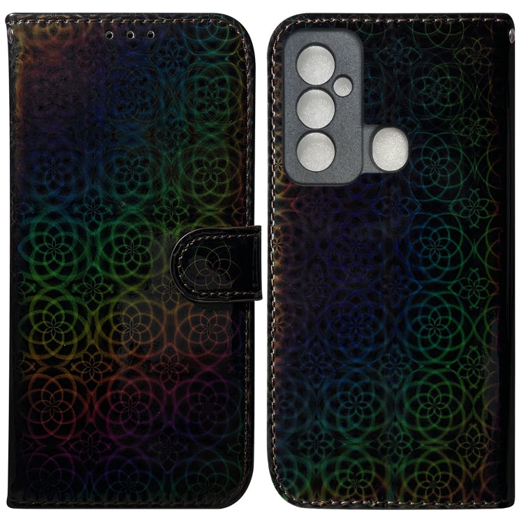 For Tecno Spark 6 GO Colorful Magnetic Buckle Leather Phone Case